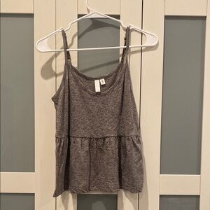 BP Babydoll Top Heathered Grey - XS